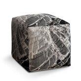 Taburet Cube Rozbité sklo: 40x40x40 cm