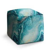 Taburet Cube Modrý pigment: 40x40x40 cm