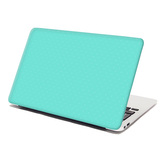 Samolepka na notebook Bílé čárky na tyrkysové: 29x20 cm