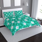 Povlečení Bílé květy s lístky: 140x220 / 90x70