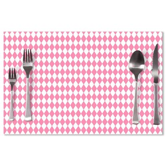 Prostírání Růžovobílé kosočtverce: 40x30cm