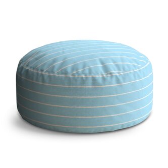 Taburet Circle Bílé linky na modré: 38x48 cm Taburet Circle Bílé linky na modré: 38x48 cm