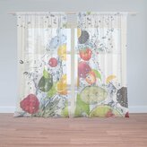 Záclony Ovoce: 2ks 150x250cm