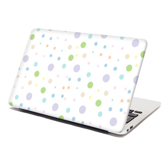 Samolepka na notebook Barevné puntíky: 29x20 cm