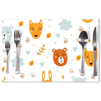 Prostírání Medvěd a liška: 40x30cm