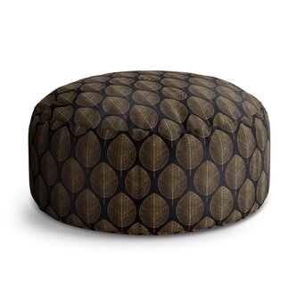 Taburet Circle Zlaté listy: 38x48 cm