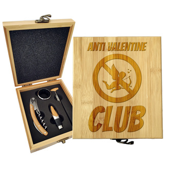 Dárková sada na víno Anti Valentine Club: 147×168×49 mm