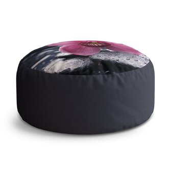 Taburet Circle Orchidej: 38x48 cm