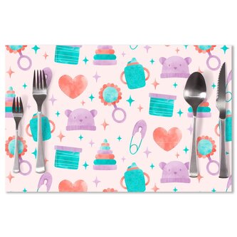 Prostírání Chrastítko a čepičky: 40x30cm