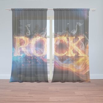 Záclony Rock: 2ks 150x250cm Záclony Rock: 2ks 150x250cm
