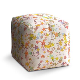Taburet Cube Hvězdičky: 40x40x40 cm Taburet Cube Hvězdičky: 40x40x40 cm