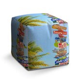 Taburet Cube Ukazatele měst: 40x40x40 cm