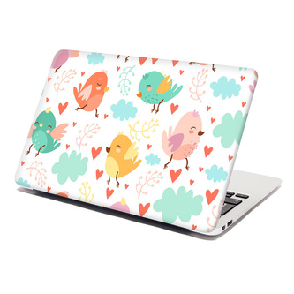 Samolepka na notebook Oblak s ptáčky: 29x20 cm