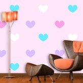 Tapeta Srdce vedle srdce: 336x220 cm