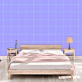 Tapeta Čtvercový vzor fialové: 336x220 cm