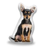 3D polštář ve tvaru Štěňátko Německý pinč