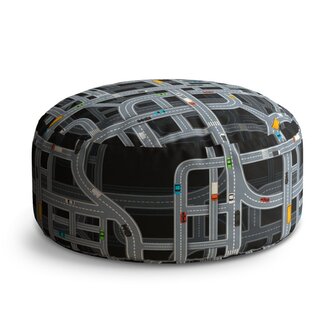 Taburet Circle Dětská autodráha: 38x48 cm