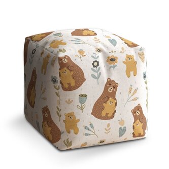 Taburet Cube Medvědi: 40x40x40 cm Taburet Cube Medvědi: 40x40x40 cm