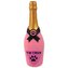 Hračka Dog Fantasy Latex láhev sekt se zvukem růžová 16,5cm