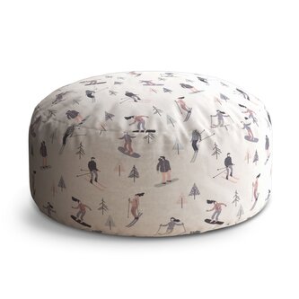 Taburet Circle Lyžaři: 38x48 cm