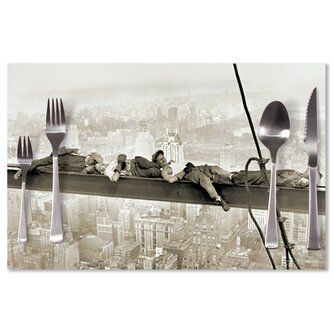 Prostírání Ležící zedníci na traverze: 40x30cm