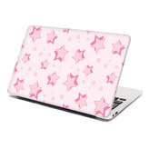 Samolepka na notebook Růžové hvězdičky: 29x20 cm