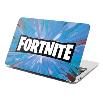 Samolepka na notebook FORTNITE modrá: 29x20 cm