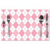 Prostírání Růžové a bílé kosočtverečky: 40x30cm