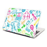 Samolepka na notebook Barevná škola: 29x20 cm