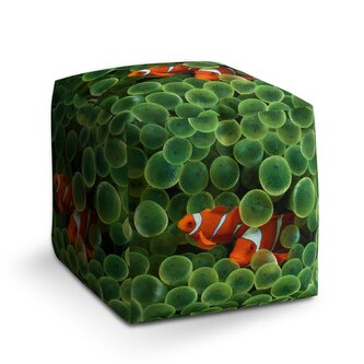 Taburet Cube Klaun očkatý: 40x40x40 cm Taburet Cube Klaun očkatý: 40x40x40 cm