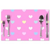 Prostírání Srdce na růžové: 40x30cm