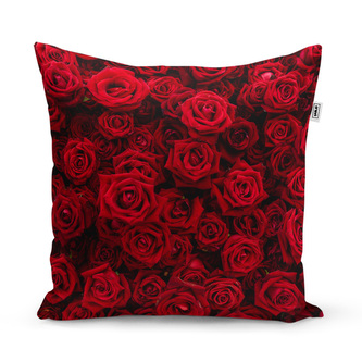 Polštář Červené růže: 40x40 cm 