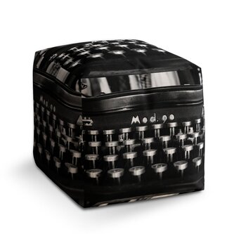 Taburet Cube Psací stroj: 40x40x40 cm