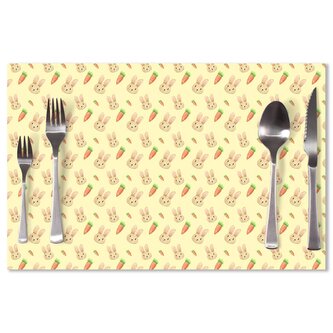 Prostírání Zajíček s mrkví: 40x30cm