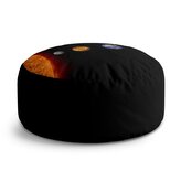 Taburet Circle Planety a slunce: 38x48 cm