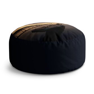 Taburet Circle Loďka na jezeře 2: 38x48 cm