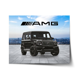 Plakát AMG auto: 120x80 cm