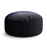 Taburet Circle Bouře nad mořem: 38x48 cm