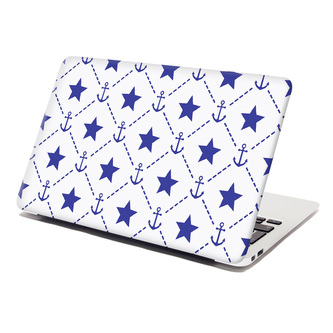 Samolepka na notebook Hvězdy a kotvy: 29x20 cm