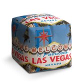 Taburet Cube Welcome to Las Vegas: 40x40x40 cm