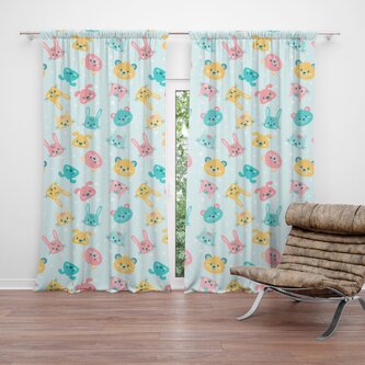 Závěs Dětské hračky: 2ks 140x250cm