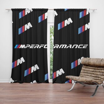 Závěs MPERFORMANCE černý vzor: 2ks 140x250cm Závěs MPERFORMANCE černý vzor: 2ks 140x250cm