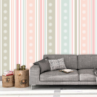 Tapeta Pruhy a tečky: 208x125 cm
