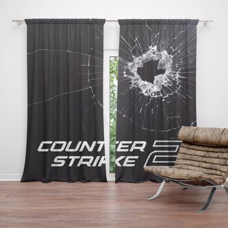 Závěs Counter Strike 2 Průstřel: 2ks 140x250cm Závěs Counter Strike 2 Průstřel: 2ks 140x250cm