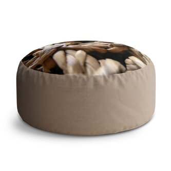 Taburet Circle Banánové listí: 38x48 cm