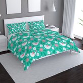 Povlečení Květiny a ptáčci: 140x200 / 90x70