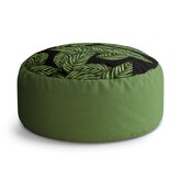 Taburet Circle Abstrakce listů: 38x48 cm