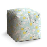 Taburet Cube Měsíce, slunce a mráčky: 40x40x40 cm