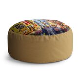 Taburet Circle Noční ulička: 38x48 cm