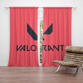 Závěs VALORANT Red: 2ks 140x250cm